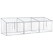 OutSunny Greenhouse Outdoors Waterproof Silver,Transparent 510 mm x 1800 mm x 510 mm