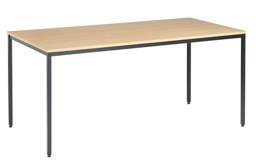 Nautilus Designs Table Rectangular Beech Black 1,600 x 800 x 725 mm