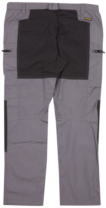 BLÅKLÄDER Trousers 14591845 Cotton, PL (Polyester) Mid Grey, Black Size 37S