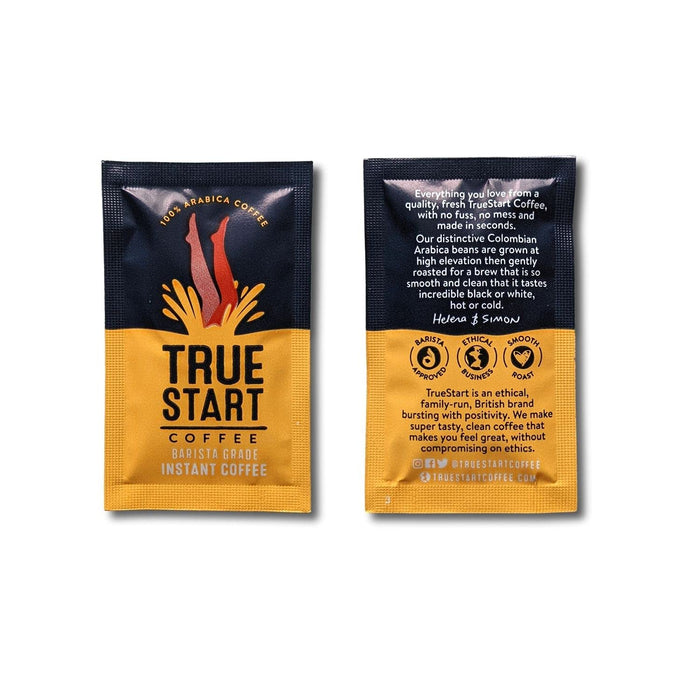 TrueStart Barista Grande Instant Coffee Sachets Chocolate, Fruity tones Medium Pack of 200