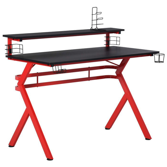 HOMCOM Gaming Desk Red 600 x 965 mm