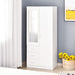 HOMCOM Wardrobe 831-426 White 500 (W) x 800 (D) x 1,800 (H) mm