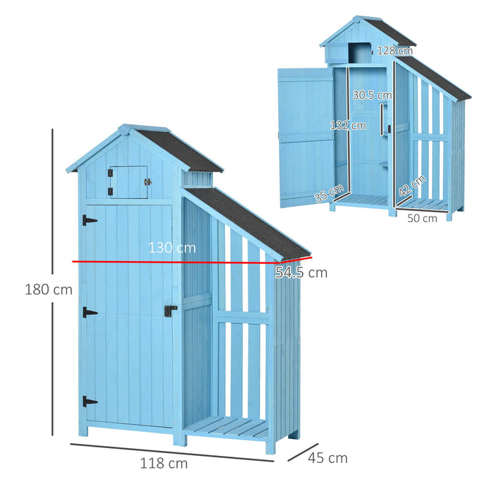 OutSunny Garden Shed 180 x 130 x 55 cm