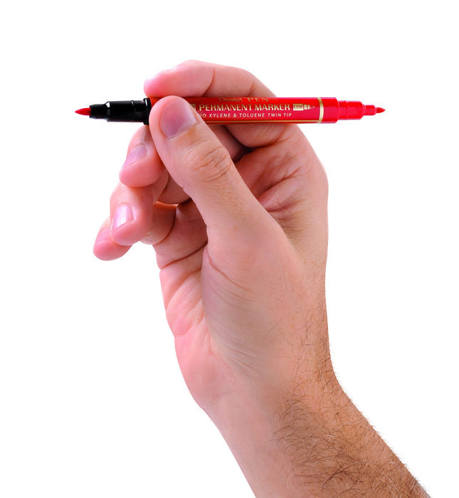 Pentel Permanent Marker Extra Fine Bullet 0,3 mm - 1,2 mm Black, Blue, Red Not Refillable Pack of 3