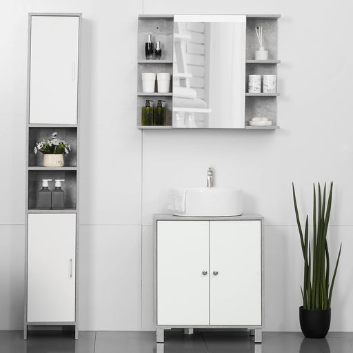 kleankin Bathroom Vanity White 300 x 680 mm