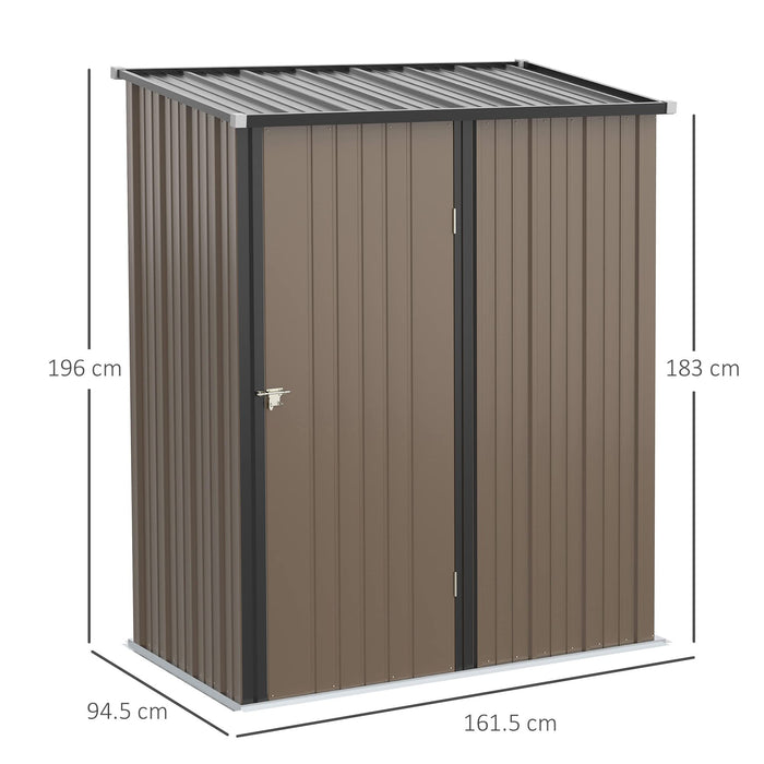 OutSunny Garden Shed Brown