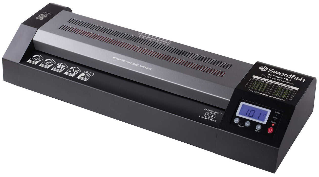 Swordfish Laminator A2 500 Microns Black, Silver