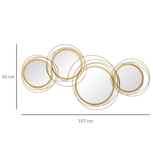 HOMCOM Wall Decoration 830-651V00GD Gold Tone