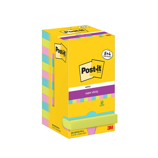 Post-It S/Stik 76X76 90S Cosmic Pk12