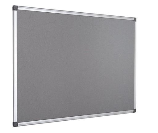 Bi-Office Notice Board Non Magnetic 90 (W) x 60 (H) cm Grey