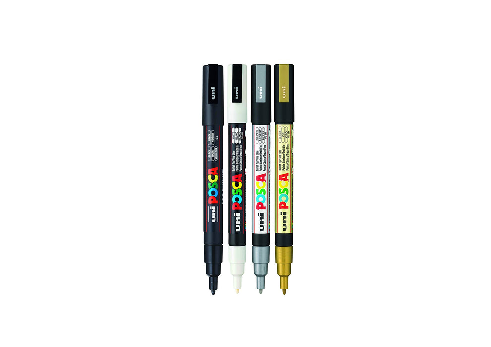 POSCA Paint Marker 153544851 Assorted Pack of 4