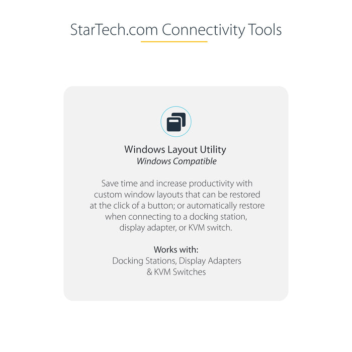 StarTech.com 2-Port Dual 4K 60Hz DisplayPort MST Hub 1ft (30cm) Built-in Cable