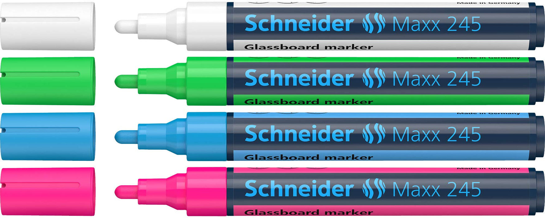 Schneider Marker 124594 Felt Tip 3 mm Blue; Green; Pink; White