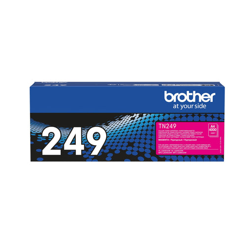 TN-249M Magenta Toner Cartridge. Prints