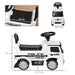 HOMCOM 3-in-1 Ride On Car Kids Mercedes Truck White