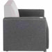 Cube Modular Fabric Armrest with USB Right Arm Only Dark Grey - 6972R