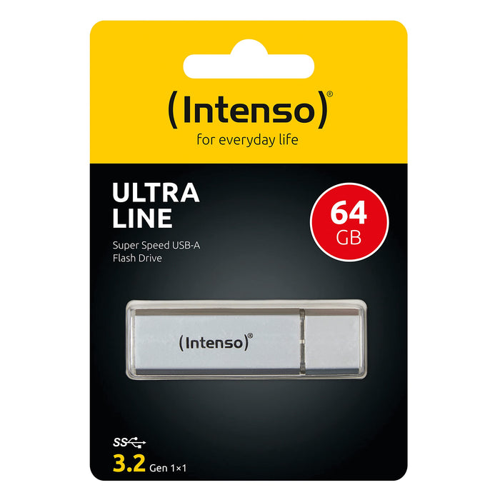 Intenso USB 3.0 Flash Drive Ultra Line 64 GB Silver