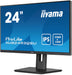 iiyama ProLite XUB2493QSU-B5 - LED monitor - 24" (23.8" viewable) - 2560 x 1440 WQHD @ 60 Hz - IPS - 300 cd/m² - 1000:1 - 4 ms - HDMI, DisplayPort - speakers - matte black