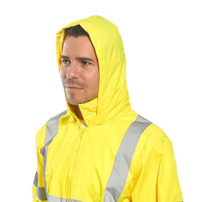 Yellow Hi Vis Rain Jacket Medium