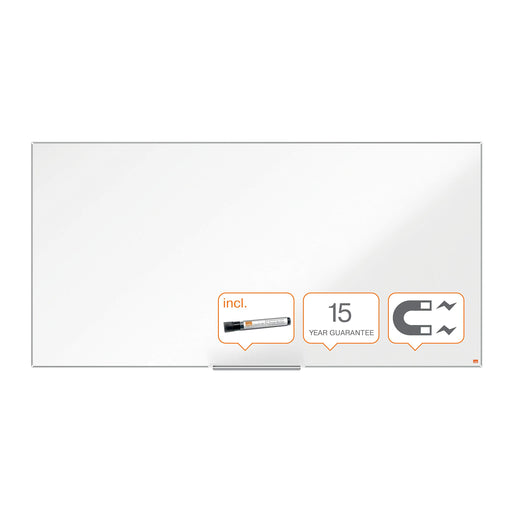 Nobo Impression Pro Whiteboard 1915405 Wall Mounted Magnetic Lacquered Steel 180 x 90 cm Slim Frame