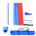 PawHut Pet Agility Set 12x Steel Stakes, 2x Spikes, 1x String. Blue, Red