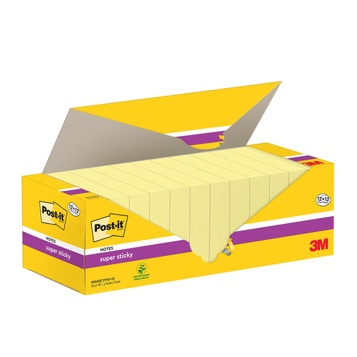 Post-It S/Stick 76X76 90S C/Ylw Pk24