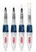 DERWENT Paint Brushes 2305816 Clear 2.65 x 1.38 x 0.27 cm Pack of 4