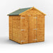 Power Garden Shed 66PAWDD Golden Brown 6x6