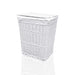 ARPAN Laundry Basket Wicker White 38 x 25 x 49 cm