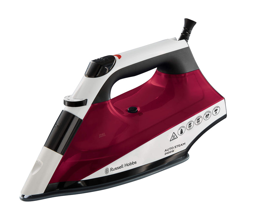 Russell Hobbs Steam Iron Self-Cleaning Auto Pro 2400W Pink