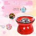 HOMCOM Cotton Candy Maker Stainless Steel Red