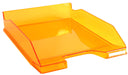 Exacompta Letter Tray Combo Midi Glossy Mandarin Pack of 6