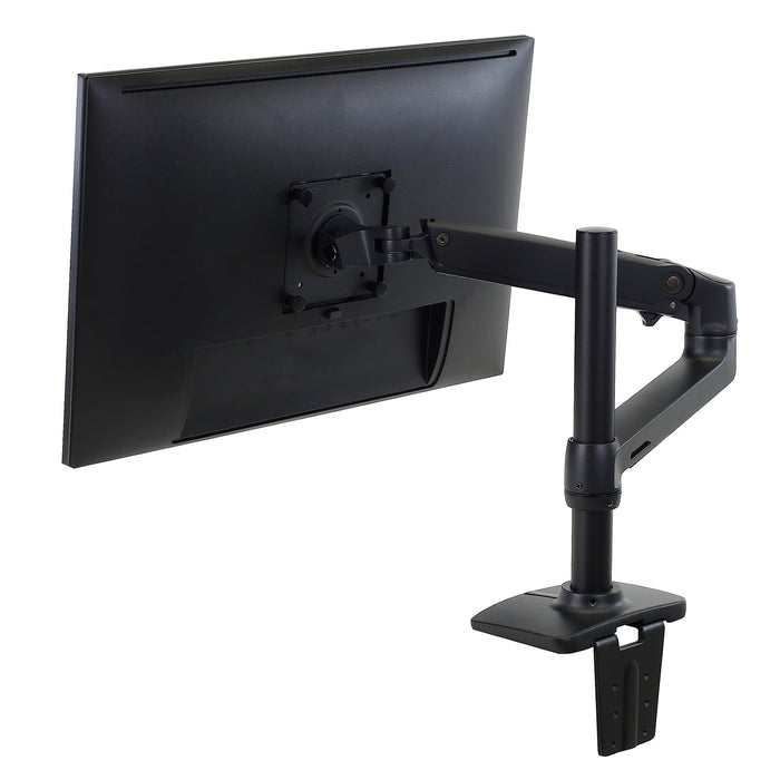 Ergotron - Mounting kit (articulating arm, tall pole, 2-piece desk clamp) - for Monitor - aluminium - matte black - screen size: up to 34" - desk-mountable