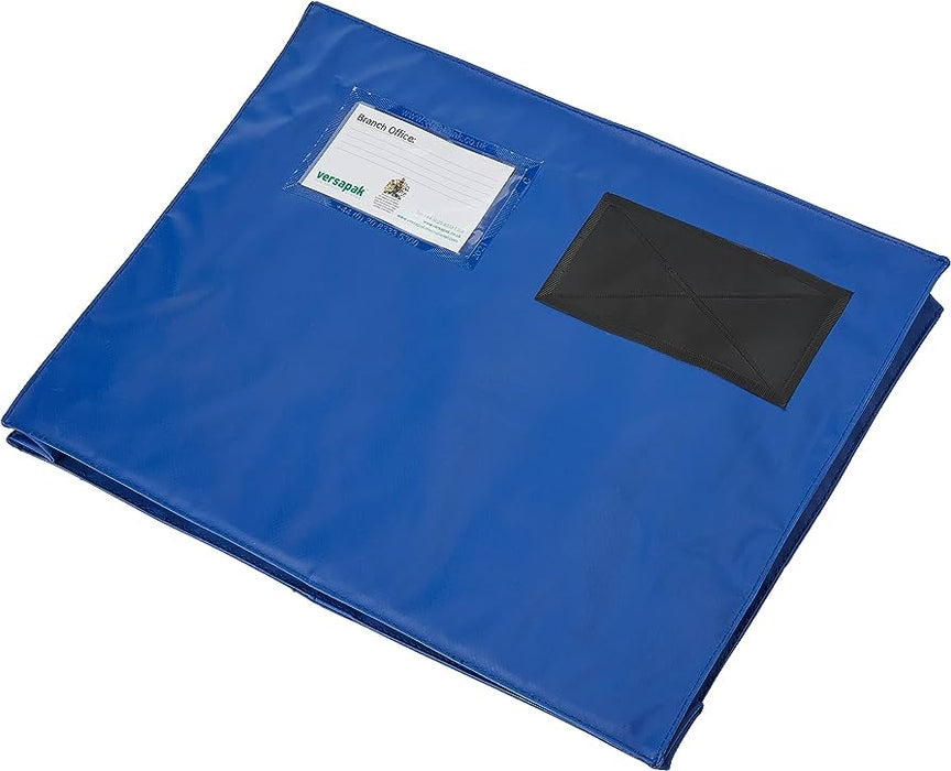 Versapak 406 x 305 x 75 mm Mailing Pouch with Gusset - Blue