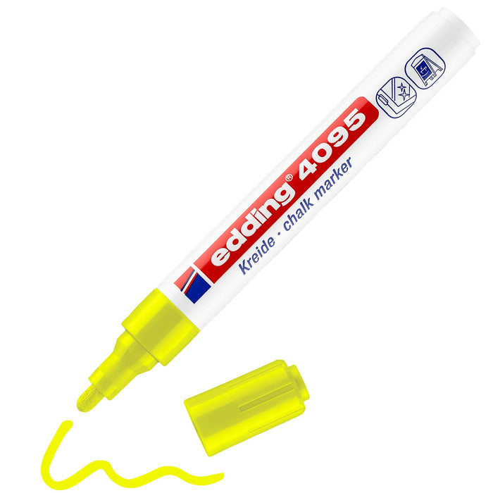 edding 4095 Chalk Marker Medium Round Neon Yellow