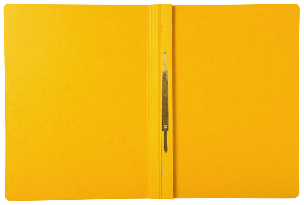 Exacompta Iderama Flat Bar Folder 380804B Glossy coated card 24 (W) x 32 (H) cm Yellow 2 Packs of 5