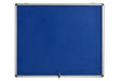 Bi-Office Enclore Fire Retardant Lockable Notice Board Non Magnetic 15 x A4 Wall Mounted 114.2 (W) x 95.3 (H) cm Green