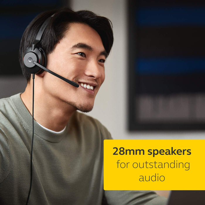 Jabra Evolve2 30 MS Mono - Headset - on-ear - wired - USB-C - Certified for Microsoft Teams