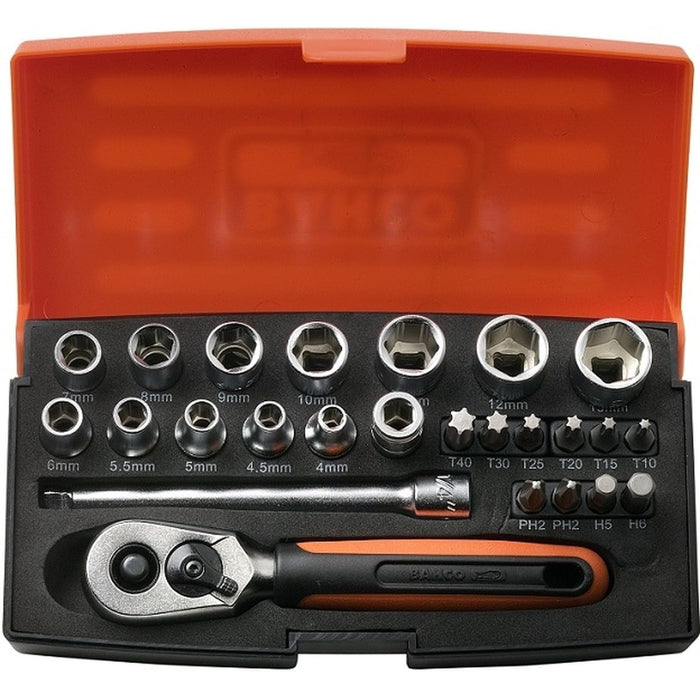 SL25 Socket Set of 25 Metric 1.4in Drive