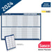 SASCO Staff Annual Planner Unmounted 2024 Landscape Blue English 91.5 x 61 cm