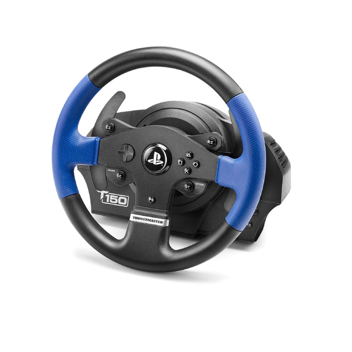 THRUSTMASTER T150 Force Feedback Ergonomic Racing Wheel for PS4 and PC Black, Blue