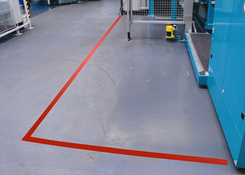 tesa Floor Marking Tape tesa Professional Red 50 mm (W) x 33 m (L) PVC (Polyvinyl Chloride) 60760