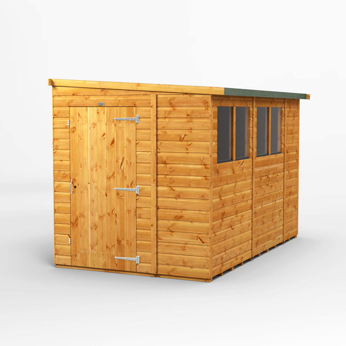 Power Garden Shed 106PP Golden Brown 10x6