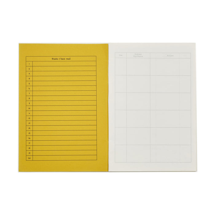 Rhino A5 Reading Record Book 40 Page Yellow (Pack 25) - SDRR5-6