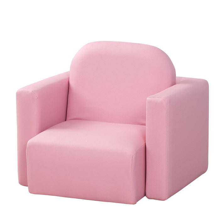 HOMCOM Kids Sofa Pink 380 x 48 mm