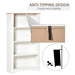 HOMCOM 4-Tier Bookcase Multi-Purpose White 790 x 310 x 1,450 mm