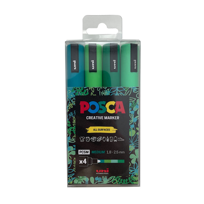 POSCA Paint Marker Bullet 1.3 mm Assorted Pack of 4