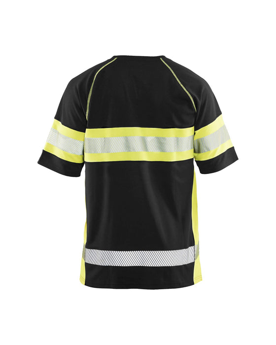 BLÅKLÄDER T-shirt 33371051 PL (Polyester) Black, Yellow Size L