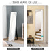 HOMCOM Free Standing Dressing Mirror Full Body Black