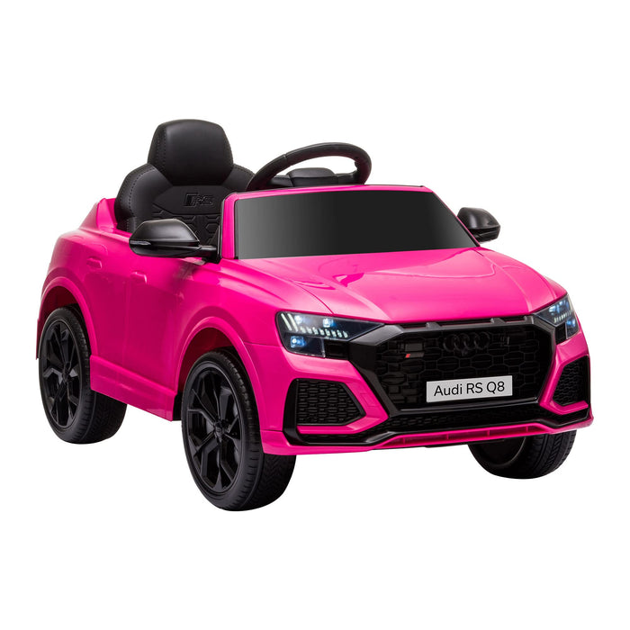 HOMCOM Audi RS Q8 6V Kids Electric Ride On Car Toy with Remote USB Pink